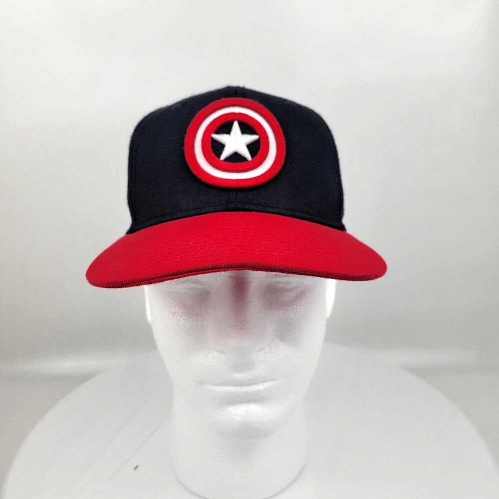 Captain America Snapback Cap Hat Marvel Navy/Red Bioworld Merchandise